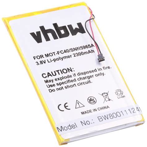 Vhbw Li Polymer Batteria Mah V Per Cellulari E Smartphone