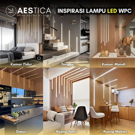 Jual LTD Lampu WPC Wall Panel LED Lampu Hias Dekor Dinding Rumah