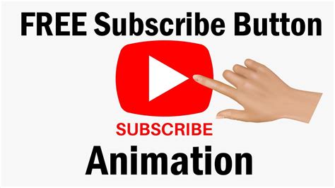 Free Youtube Subscribe Button Animation Tutorial Youtube