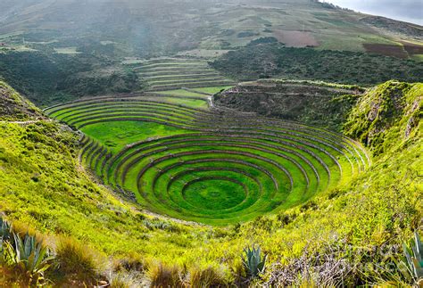 Ancient Inca Circular Terraces At Moray Photograph By Vadim Petrakov