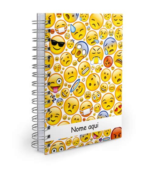 Agenda Personalizada Permanente Emoji Elo Produtos Especiais