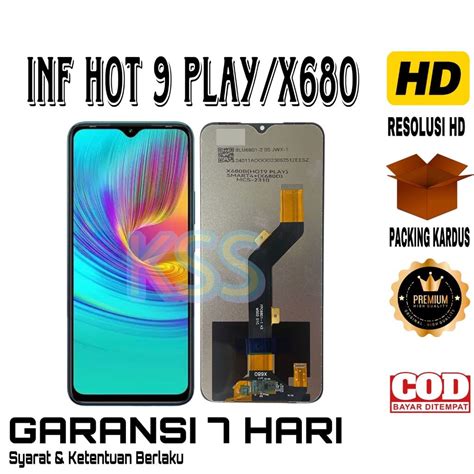 Jual LCD INFINIX HOT 9 PLAY X680 LCD TOUCHSCREEN INFINIX HOT 9 PLAY X680 COMPLETE ORIGINAL