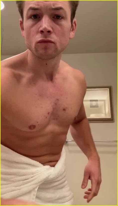 Taron Egerton Bares His Body Dances In A Towel In New Instagram Video