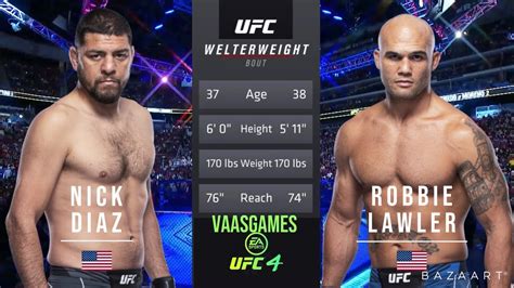 Nick Diaz Vs Robbie Lawler Full Fight Ufc Youtube