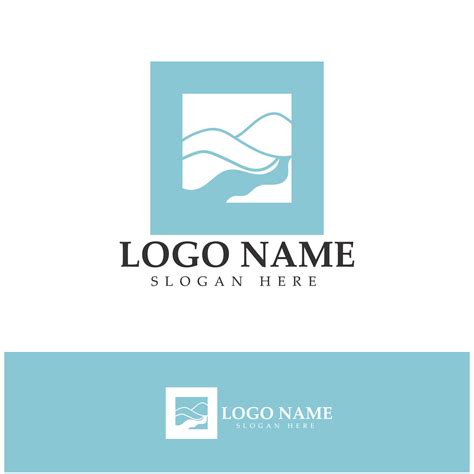 River Logo vector icon illustration design template 9780294 Vector Art ...