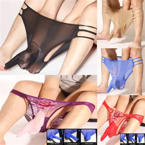 HOMMES SEXY JOCKSTRAP G String Gaine De Pénis Bikini Slips Tongs Coupe Haute EUR 4 07