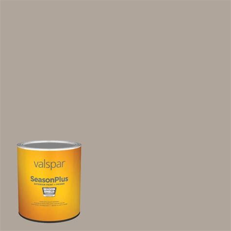 Valspar Seasonplus Semi Gloss Smoked Oyster 6005 1c Exterior Paint 1 Quart In The Exterior