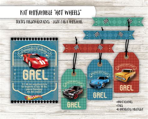 Kit Imprimible Hot Wheels Comprar En Imprimibles