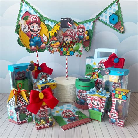 Mario Party Favors Boxes Personalized, Party Supplies Tags Digital ...