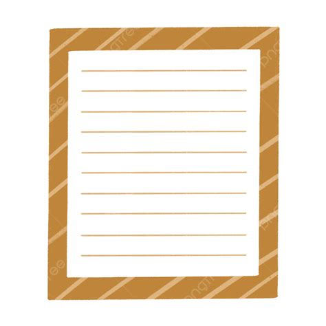 Brown Paper Hd Transparent White Paper Line With Brown Border Paper