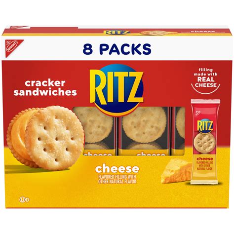 Ritz Cheese Sandwich Crackers 8 Snack Packs 6 Crackers Per Pack