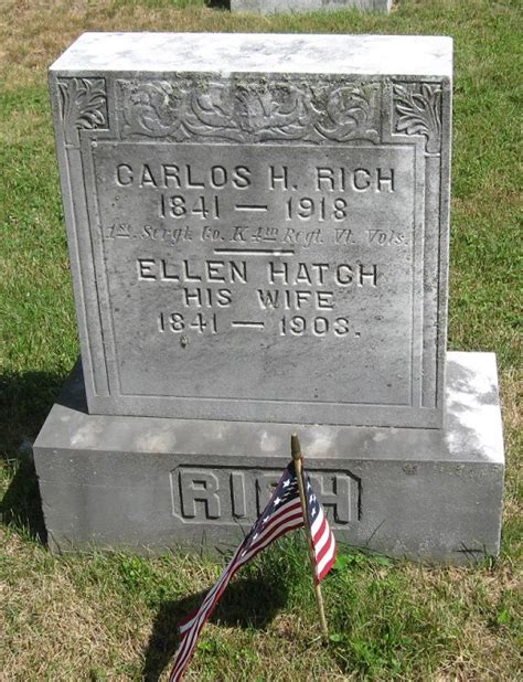 Carlos H Rich 1841 1918 Find A Grave Memorial