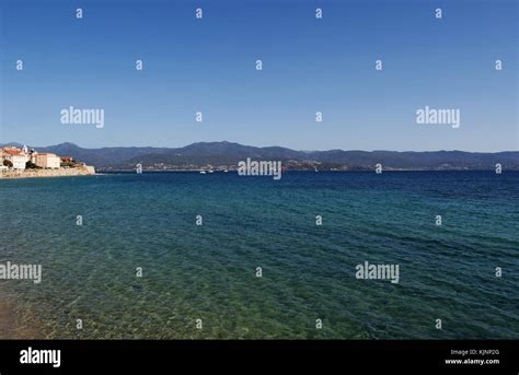 Corsica Skyline Of Ajaccio Famous City On The West Coast Of The