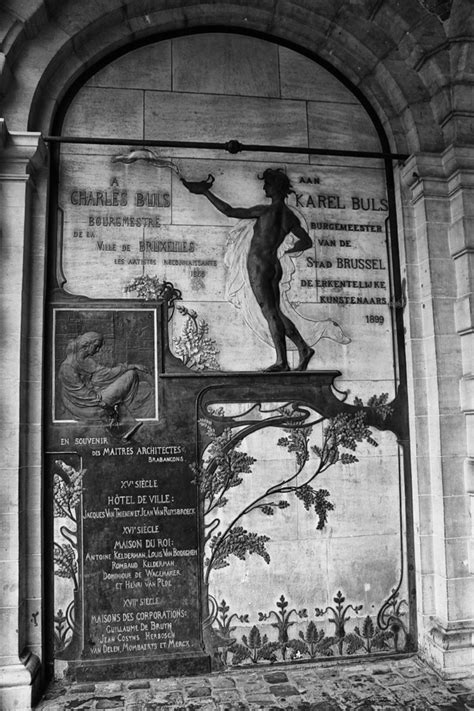 Memorial To Charles Buls And The Builders Of The Grand Place By Victor