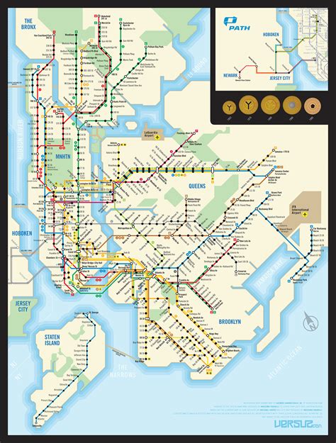 Nycpath Subway Map Behance