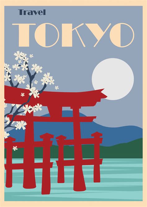 Tokyo Japan Travel Poster Free Stock Photo - Public Domain Pictures