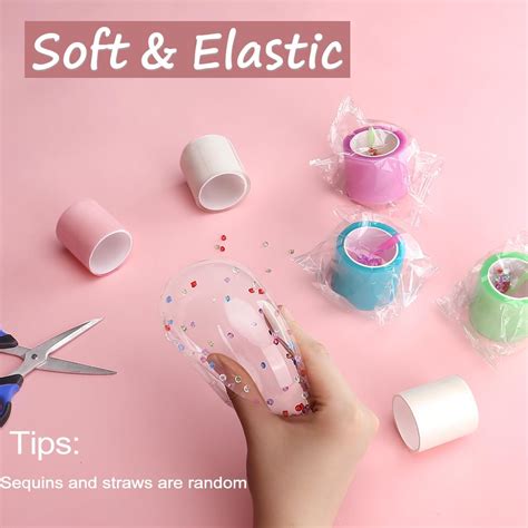 Kit de cinta nano para burbujas 6 globos elásticos de doble cara de