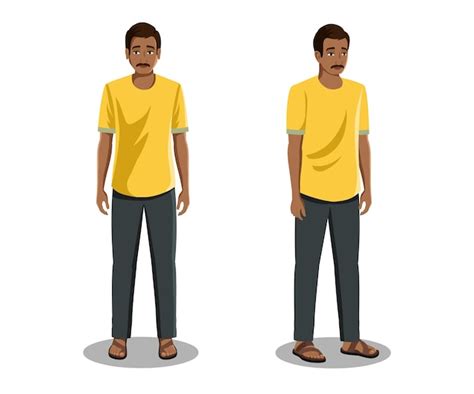 Hombre Indio Vector Premium
