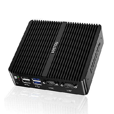 HYSTOU Fanless Mini PC Windows 10 Pro J4125 Small Desktop Computers