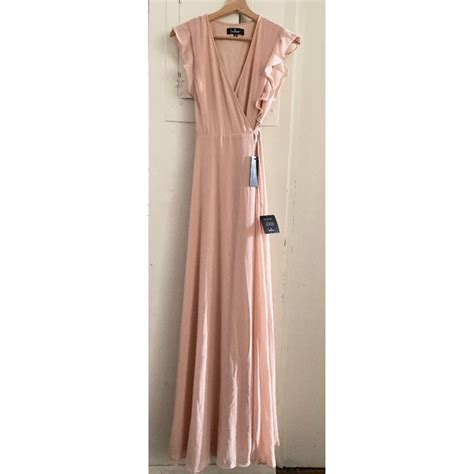 Lulus Dresses Nwt Lulus Crescendo Blush Wrap Maxi Dress Xs Poshmark