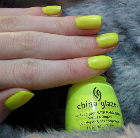 Acetone Nail Blog China Glaze Yellow Polka Dot Bikini