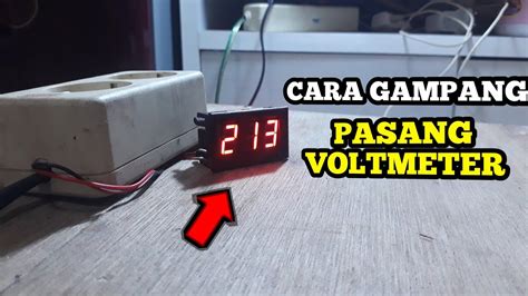 Cara Pasang Voltmeter Ac Digital YouTube