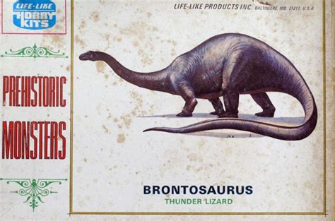 Life Like Hobby Kits Prehistoric Monsters Brontosaurus Thunder Lizard