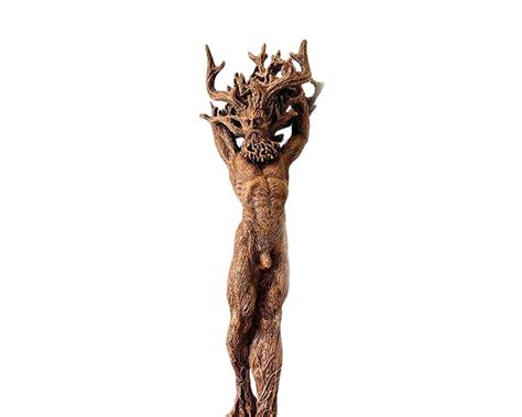 Green Man Cernunnos Statue Green Man Ornament Forest Resin Etsy