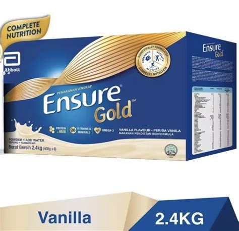 2 4kg Ensure Gold Milk Powder Vanilla From Abbott 2 4kg Per Box 100