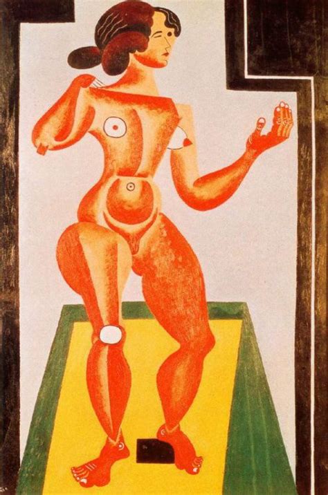 Standing Nude 1921 Joan Miro Medium Oil Canvas Tumbex