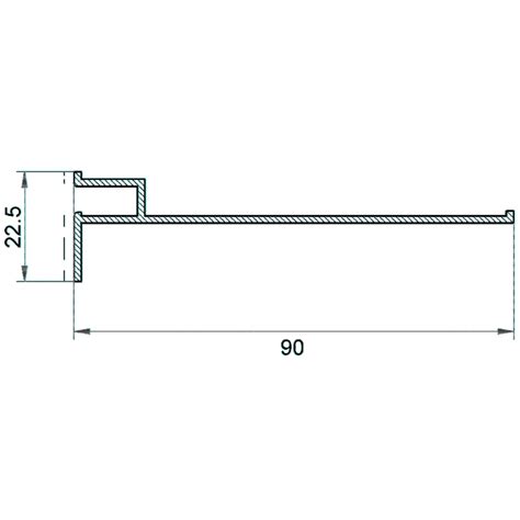 Profilo Fissaggio Liner In Alluminio Per Piscina E Membrane Armate Pvc