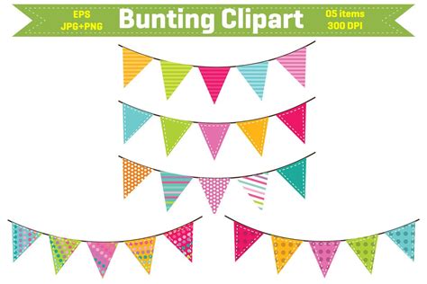 Bunting Clipart Bunting Banner Graphic By Actual Pixel · Creative Fabrica