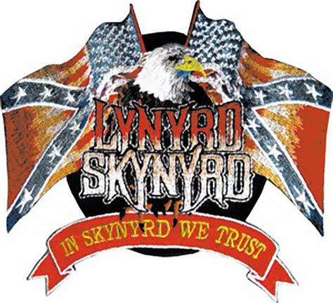 Lynyrd Skynyrd Iron On Patch Eagle Flags Logo