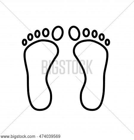 Foot Print Icon Vector Photo Free Trial Bigstock