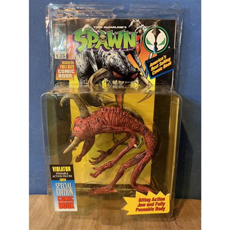 Mcfarlane 麥法蘭1996 Spawn 閃靈悍將 再生俠 Violator 三角魔紅色 蝦皮購物