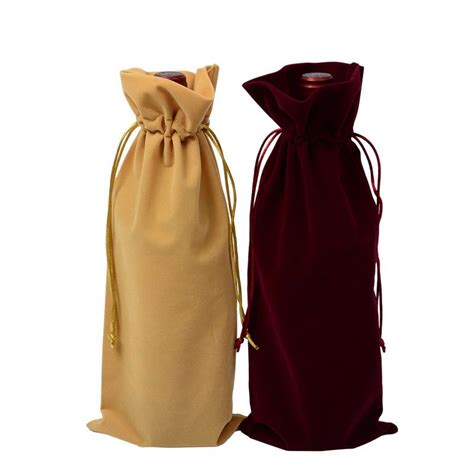 Velvet Wine Bottle Bags Velour Gift Pouch Wedding Favor X Cm Bags