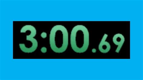 3 Minutes Speedrun Timer For Speedruns Youtube