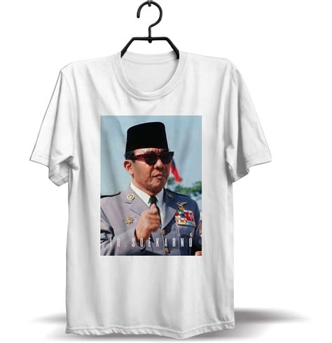 Kaos Pria Custom Satuan Sablon Dtf Dtg Desain Ir Soekarno Keren