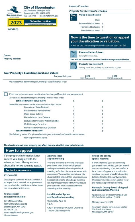 Notice of Valuation | City of Bloomington MN