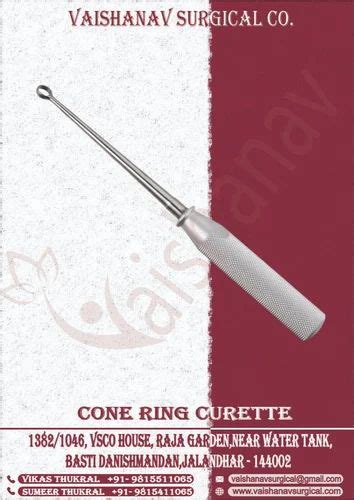 Stainless Steel Vaishanav Cone Ring Curette At Rs 1piece In Jalandhar