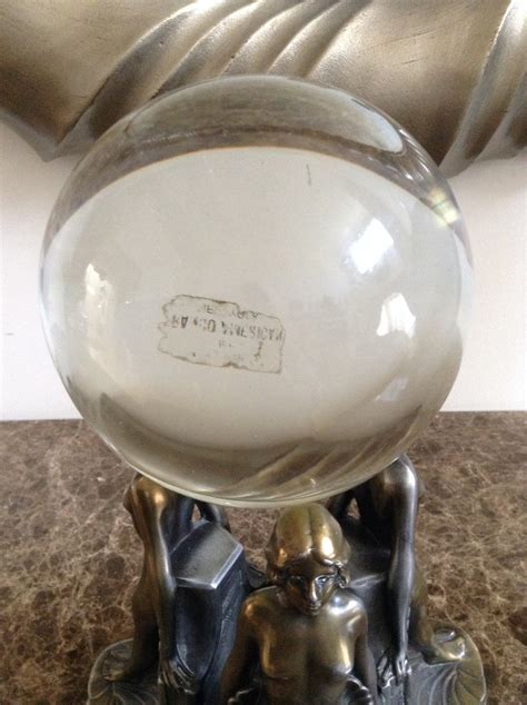 French Art Deco Bronze Statue Of Naked Women Holding A Crystal Ball Collectors Weekly