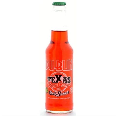 Dublin Texas Red Creme Soda 12 Oz 12 Glass Bottles Glass Bottles