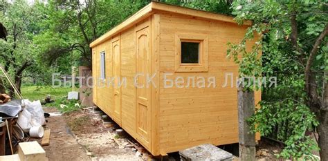 Бытовка дачная двухкомнатная с туалетом и душем