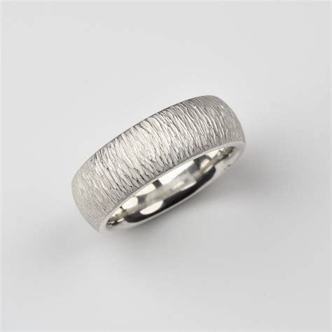 textured silver ring - mh goldsmith