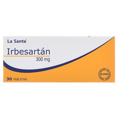 Irbesartán 300 Mg 30 Tabletas Ls M 37080 Drogueria Sanigi