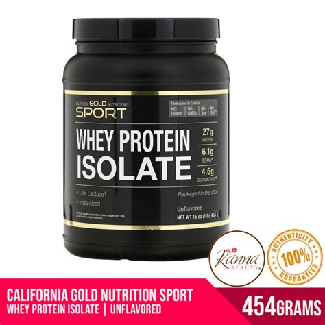 California Gold Nutrition SPORT - Whey Protein Isolate 1 lb 16 oz (454 ...