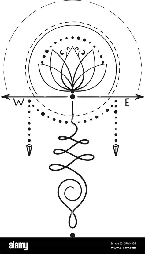 Sacred Geometry Lotus Tattoo