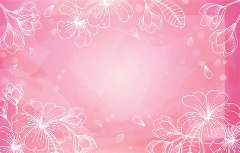 Pink Floral Watercolor Background 2479271 Vector Art at Vecteezy