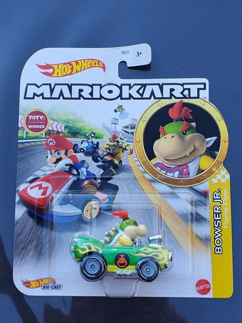 Hot Wheels Mario Kart Bowser Jr Flame Flyer Htf Sealed Gbg New Mariokart