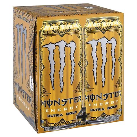 Monster Energy Ultra Gold Sugar Free Energy Drink 4 16 Fl Oz Pavilions